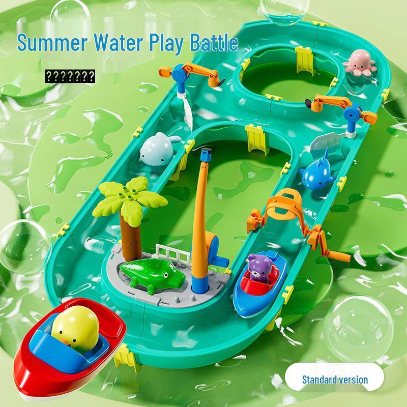 

Водное приключение-челлендж: Модель аквапарка для помещений и улицы с образовательной рыбалкой