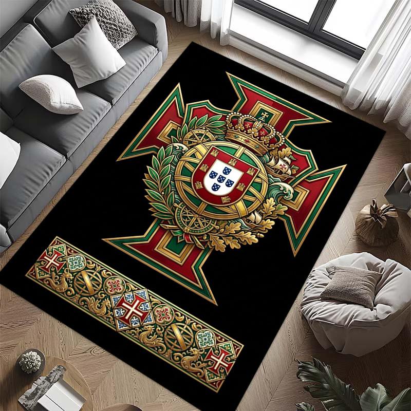 Royal Heraldry Ornate Design carpet printing Home Decor Christmas gifts Dormitory decoration Fashion