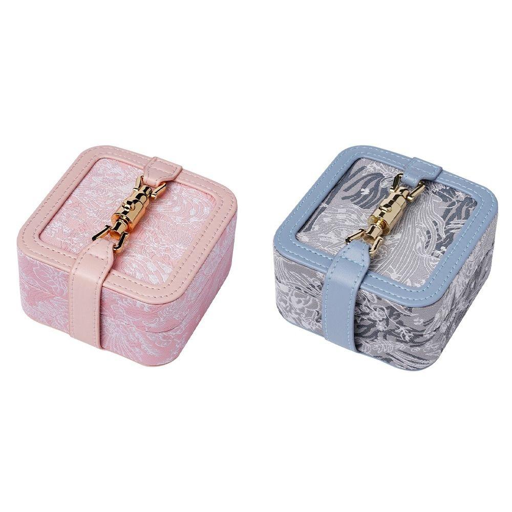Flower Jewelry Packing Box Large Capacity Jewelry Display Box Retro Jewelry Storage Case  Outdoors