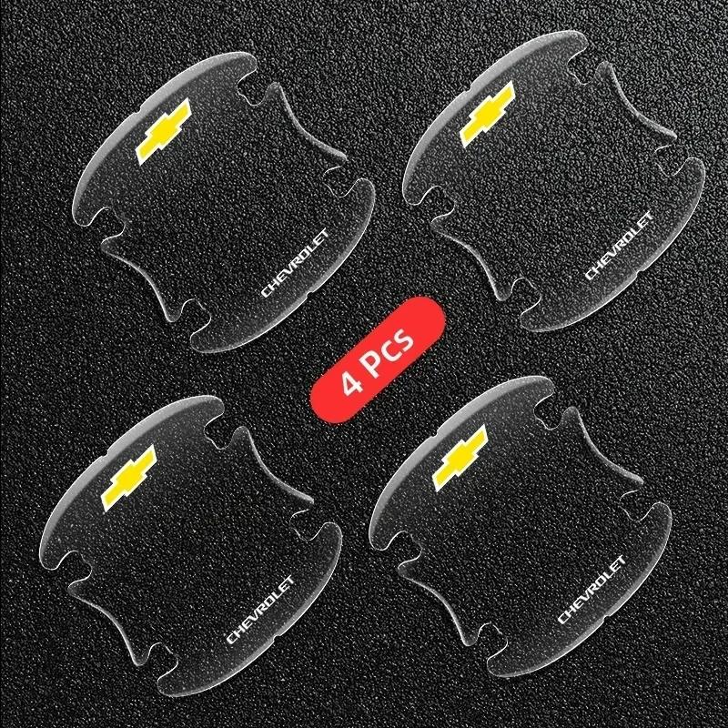 

4PCS Car Door Handle Bowl Transparent Sticker Anti-collision Protection Strips For Chevrolet Cruze Captiva Sail Corsa Aveo