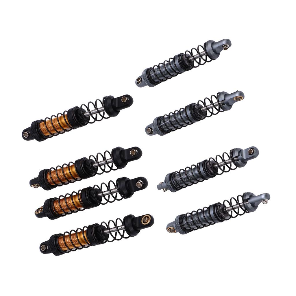 4PCS RC Metal Shock Absorber Dampers Double Section Spring Alloy 1/10 Scale RC Car Shock Absorber