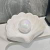 Creative Shell Shaped Soap Dish Box Portable Waterproof Soap Holder Ceramic Drain Rack Home Bathroom Accessories