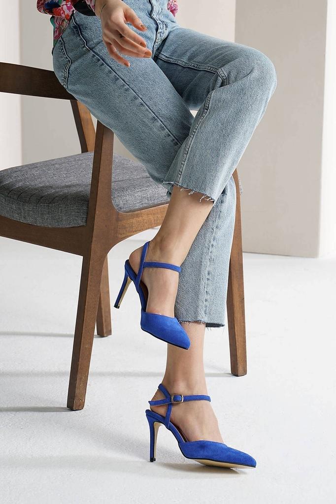 Damenmode, klassische High Heels, Lucia, echtes Wildleder, hellbraune Absatzschuhe