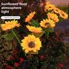 Solar Simulation Flower Lights Outdoor Decoration with 3 LED Sunflower Lights Suitable for Courtyards,  Lawns, Gardens, Pathways, and Decoration.