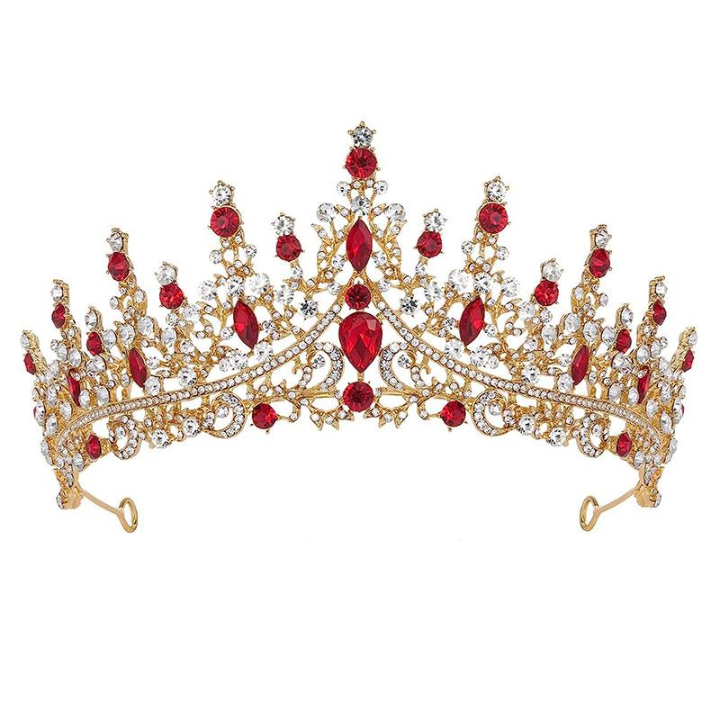 Luxury Bridal Headpiece Wedding Party Accessories Black Rhinestone Bride Wedding Evening Crown