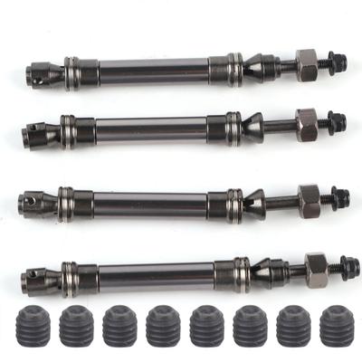 4 szt. CVD przedni tylny wał napędowy metalowa oś przekładni dla Traxxas Slash 4X4 110 RC CarTitanium