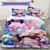 Steven Universe Pattern Bedding,Quilt Set Quilt Cover Pillowcase Home Birthday Gift(1 * Duvet Cover + 2 * Pillowcase, Without Core)_lx
