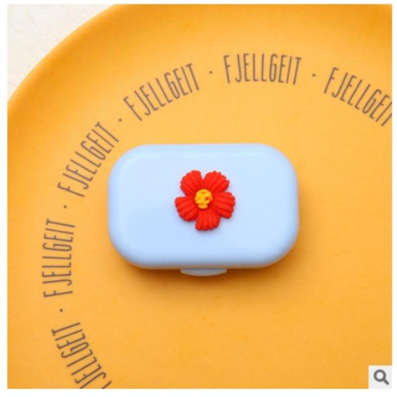 1 Stück Kontaktlinsenbehälter mit Buchstabendruck, Kontaktlinsen-Begleitbox, Beauty Eye Box, tragbare Kontaktlinsenbox mit Spiegelpinzette