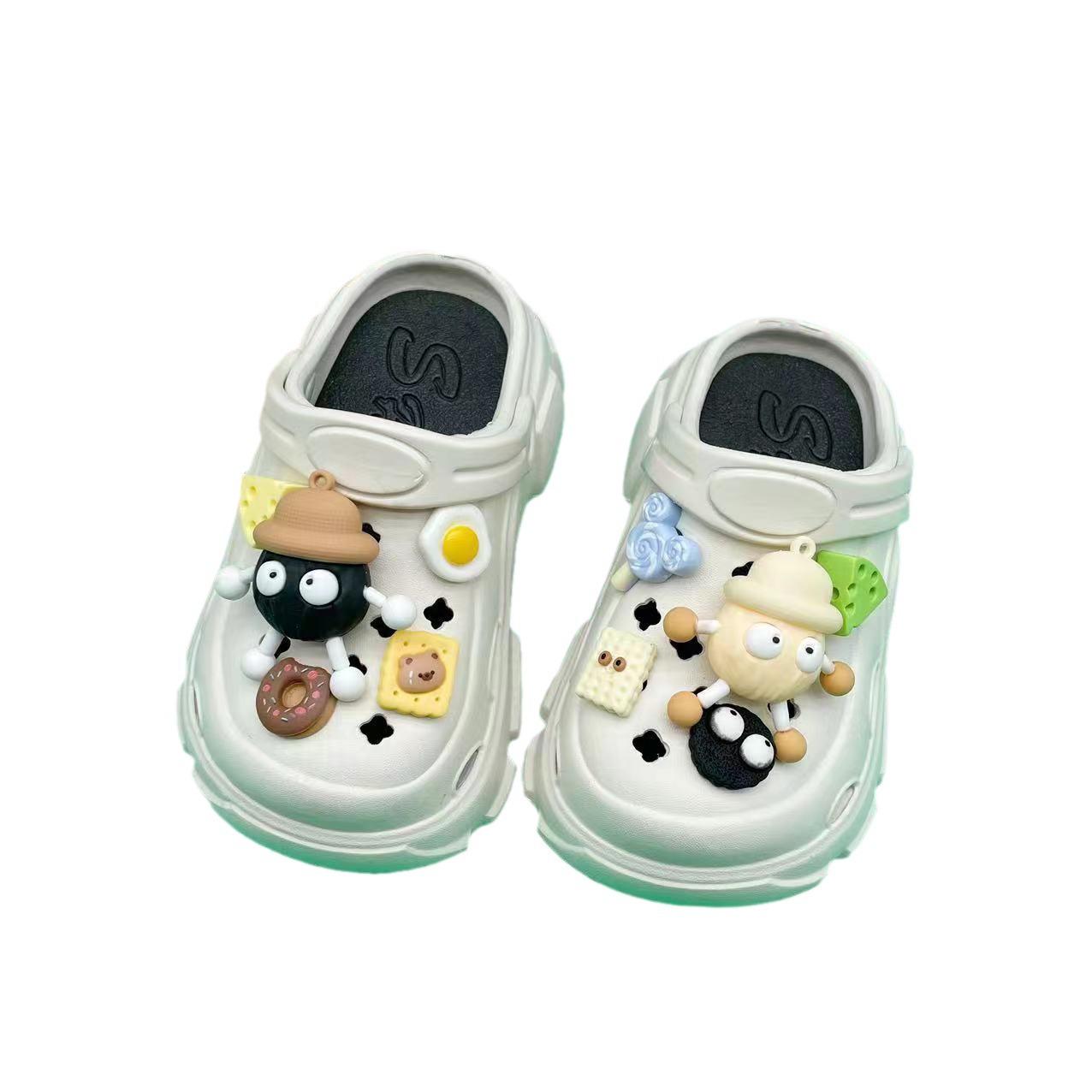 Аксессуары для Crocs в стиле клоуна Douyin: Стильные летние мультяшные подвески для обуви