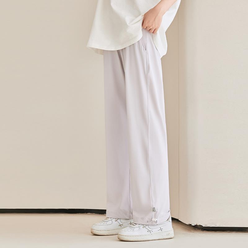 

Maternity pants casual pants outer wear loose pants women s spring and summer thin maternity sunscreen pants maternity wide-leg pants casual pants XL светло-фиолетовый