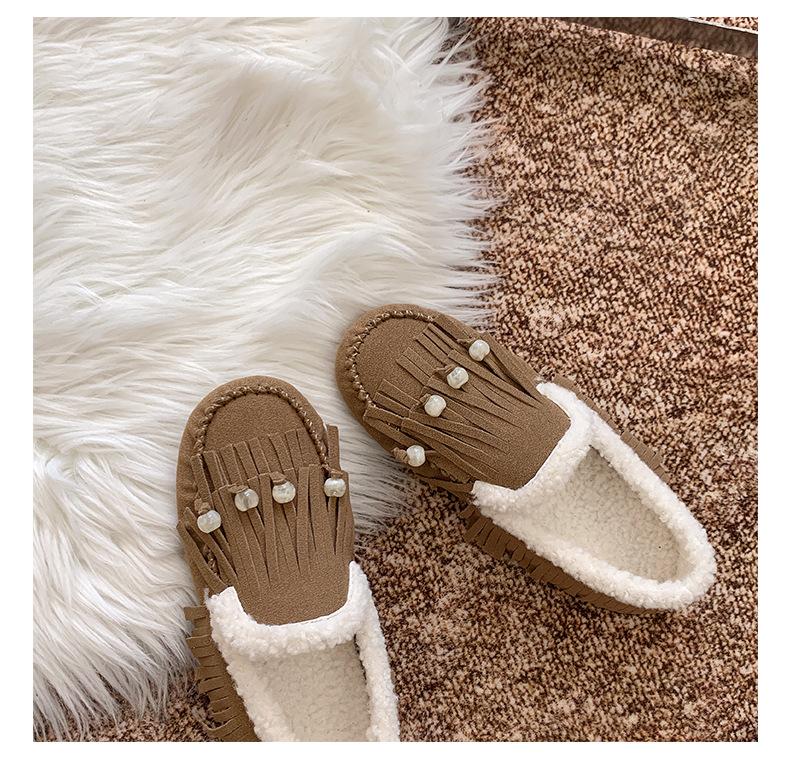 

Winter thickened warm and velvet Boken snow boots 2025 Boken shoes cotton shoes flat women s beanie shoes 40 хаки