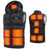 Nozomiii Heated Electric Heated Jacket with 11 Front and Back Heating Detachable Dual Power Supply Made with Japanese Power 3 Temperature Fast Fully