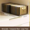 Retractable Wardrobe Organizer: Built-in Partition Box for Socks, Underwear, and Clothing Storage.