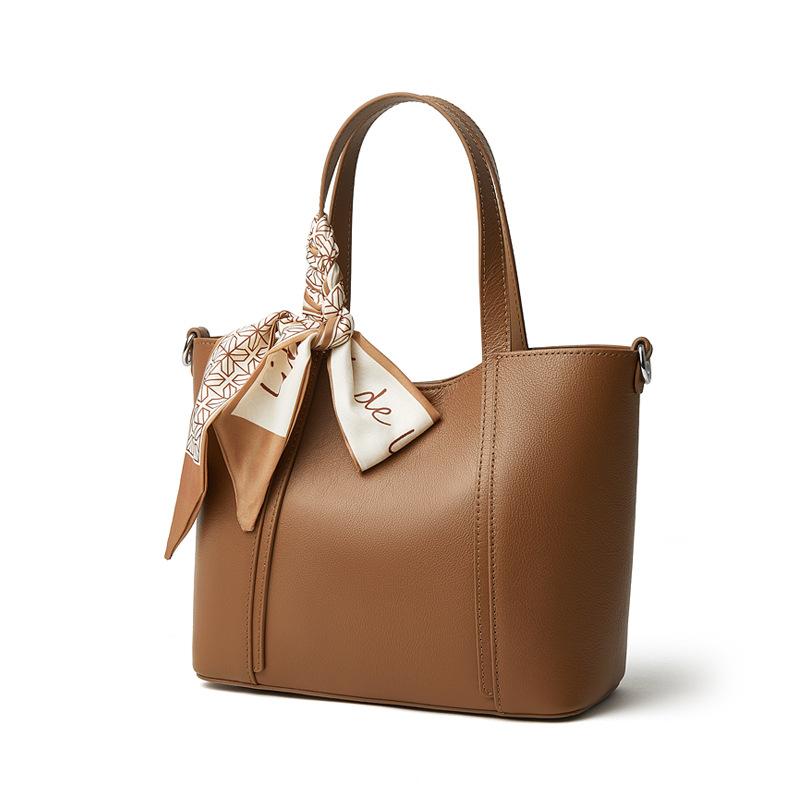 Leather Women's Bags New Fashion High-end Tote Bags Handbags Commuter Women's Bags Women's Shoulder Messenger Bags