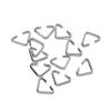 100pcs 6x9mm Iron Triangle Clasps Buckle Loops Connectors Clasps Hooks for DIY Bracelet NecklaceJewelry Making Accessories