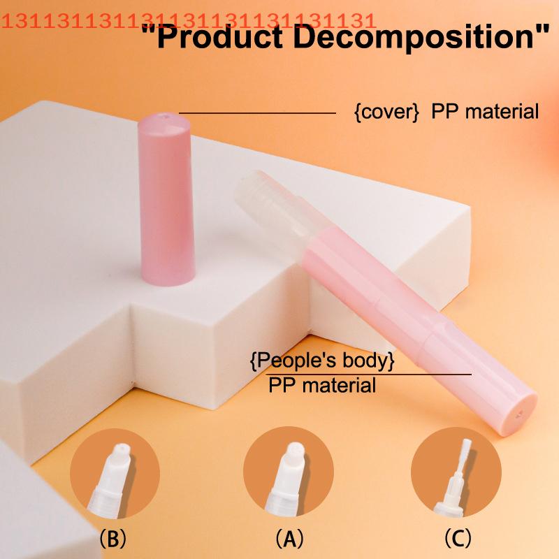 Twist Pens Empty Cosmetic Lip Gloss Applicators, Refillable Foundation and Concealer Tube, Eyelash Growth Liquid Container, 3ml