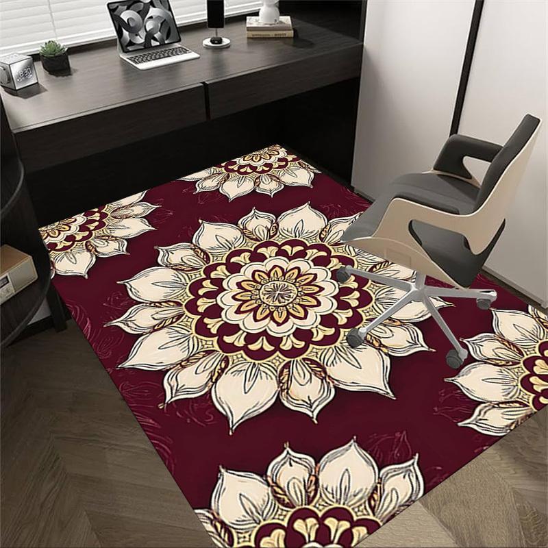 

1 шт. Килимок для підлоги зі квітковим візерунком, надвеликий, нековзкий, для офісу, сім ї, студії. Великий килим, килим для приміщення, яскравий акцент 60cm by 90cm