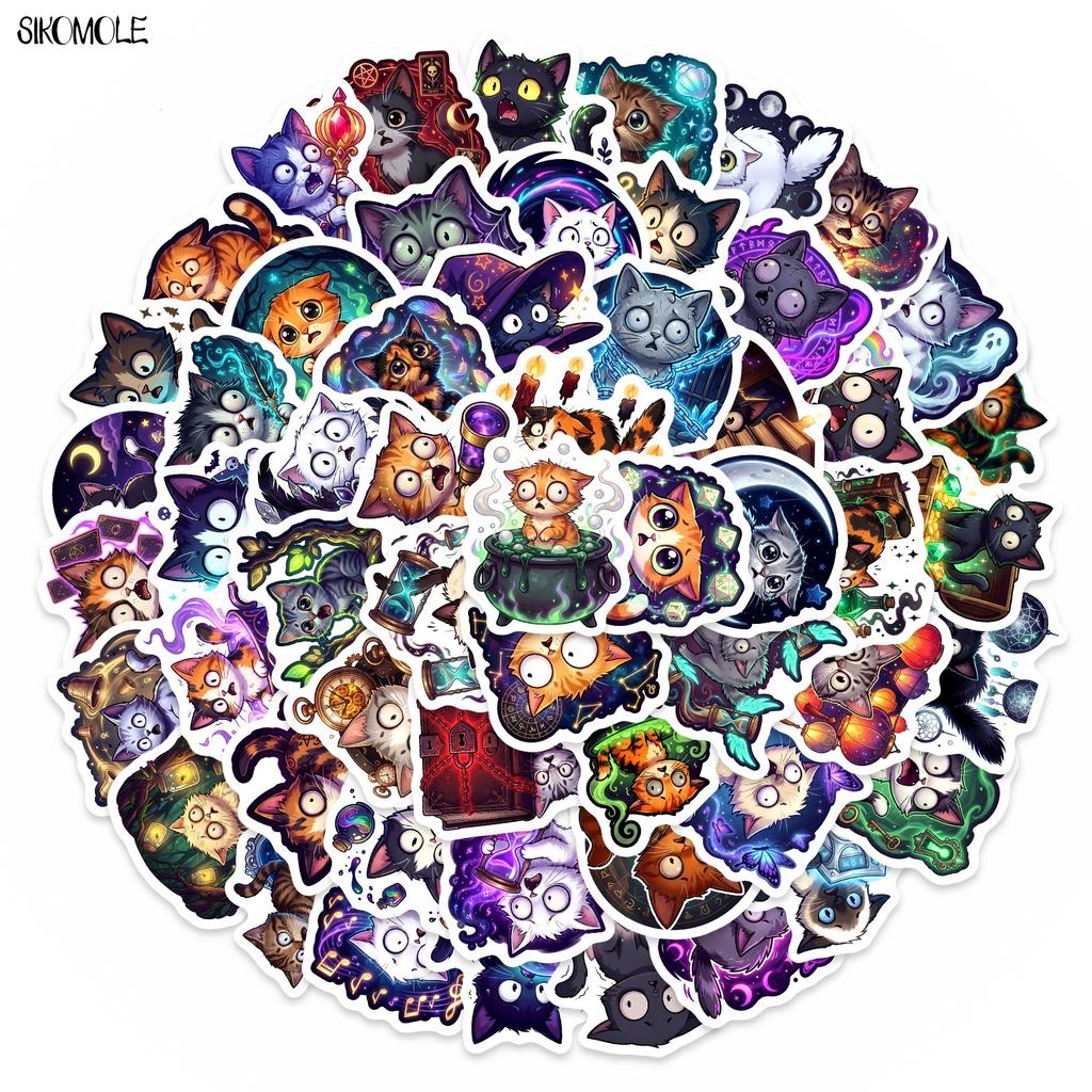 10 30 50Pcs Cartoon Fantasy Scared Cat Stickers Book Diy Skateboard Kid Toys Guitar Luggage Suitcase Decoration Graffiti Sticker