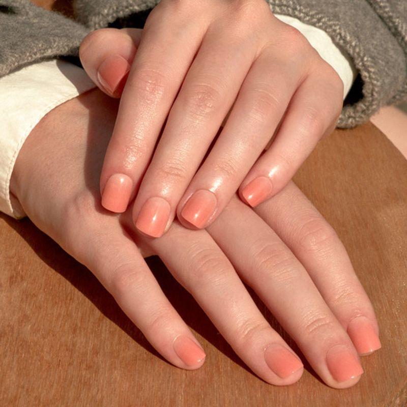 MUZMAK Reusable Nail Tip Apricot (Short Square) 1EA