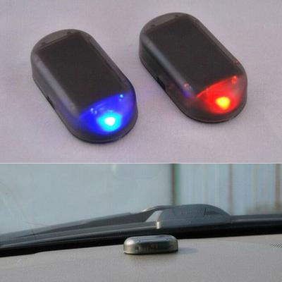 Solar Powered Car Fake Security Light Super Bright Flashing Imitation Lamp Wireless Strobe Signal Alarm Anti-Theft Caution Lamp