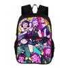 Kpop Demon Hunters Printed Oxford Backpack With Breathable Design For School Students