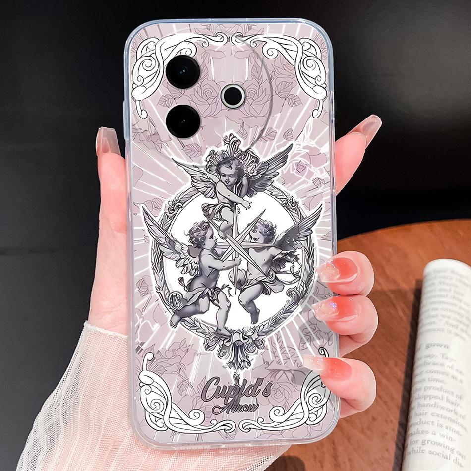 Case For Vivo Y39 Y38 5G Ocean Fish Transparent Phone Back Cover For VivoY 39 Y 38 Soft Slim TPU Silicone Lightweight Protectors