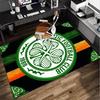 Celtic Football Club Crest Office Rug Chair Mat, Game Carpet, Suitable for Front Door, Bedroom, Living Room, Desk, Holiday Gift