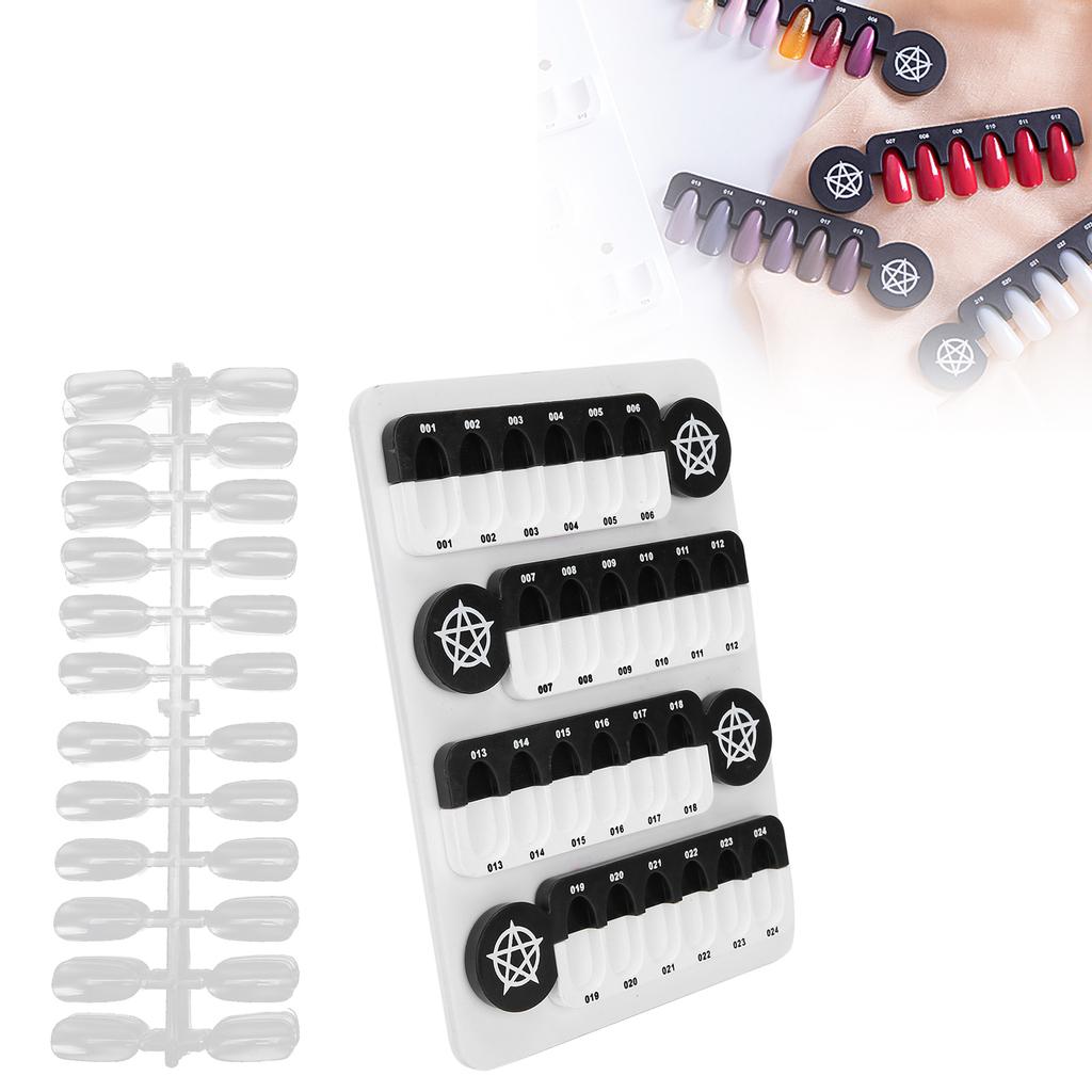 24 Grids Nail Color Display Board Magnetic Nail Display Rack Color Showing Shelf Card Chart