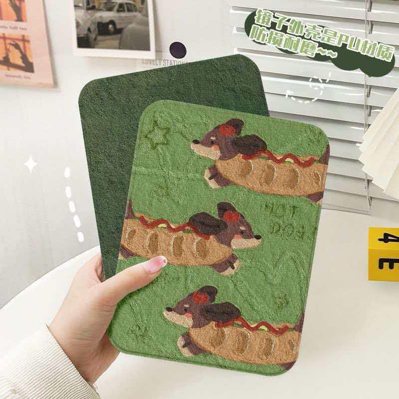 Luxuriöser Klapp-Spiegel für Make-up: Hochauflösendes, leichtes und cartoonhaftes Design für Studentenwohnheime oder Zuhause