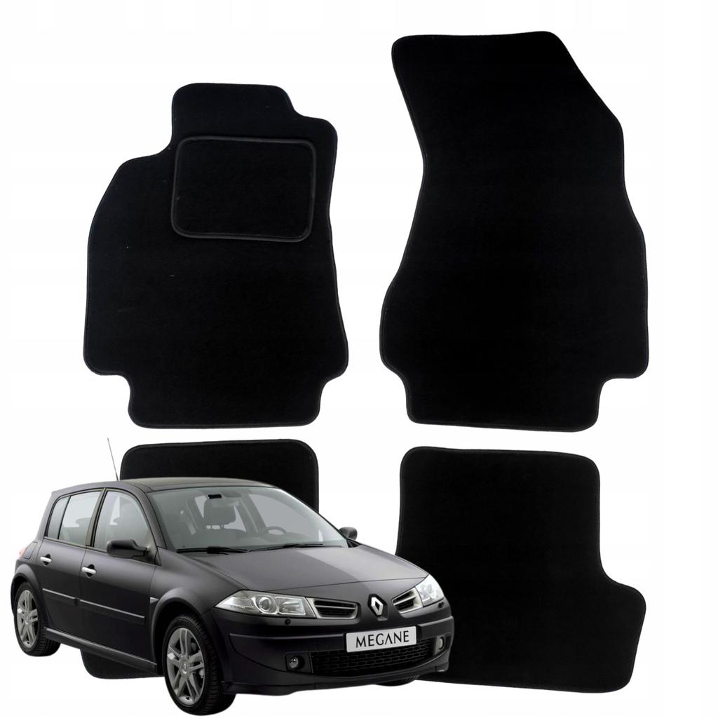 Dywaniki welurowe do renault megane 2 2002-2009 wycieraczki do samochodu b