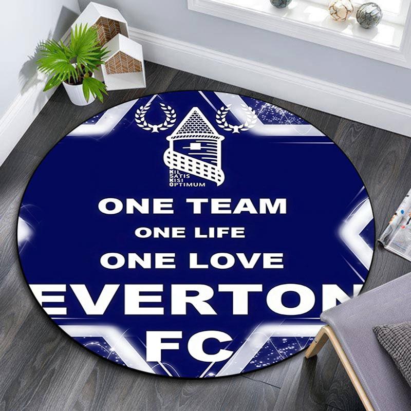 Everton Pattern Round rug,Carpet Rug for Living Room Bedroom Playroom ,Non-slip Floor Mat,Holiday Gifts and Birthday Gifts.