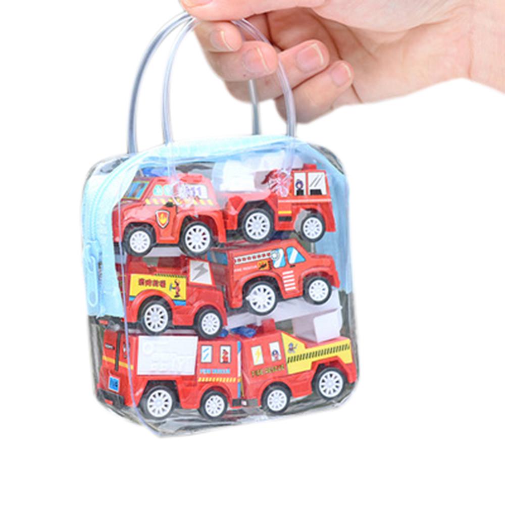 Details about / 6pcs Car Set Children Simulate Educational Trailer Toy Inertia Truck Kids Race