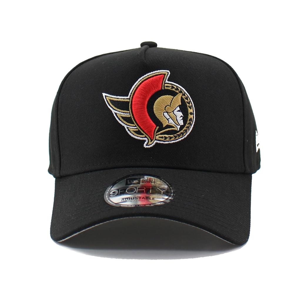 [New Era] Cap 9FORTY Snapback Ottawa Senators NHL A-FRAME SNAPBACK CAP BLACK OTTAWA SENATORS 940 Hat AF A-Frame [Used]