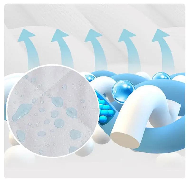 Waterproof Quilted Fitted Sheet Soft Solid Color Mattress Cover for All Seasons Non Slip Mat with Elastic Band