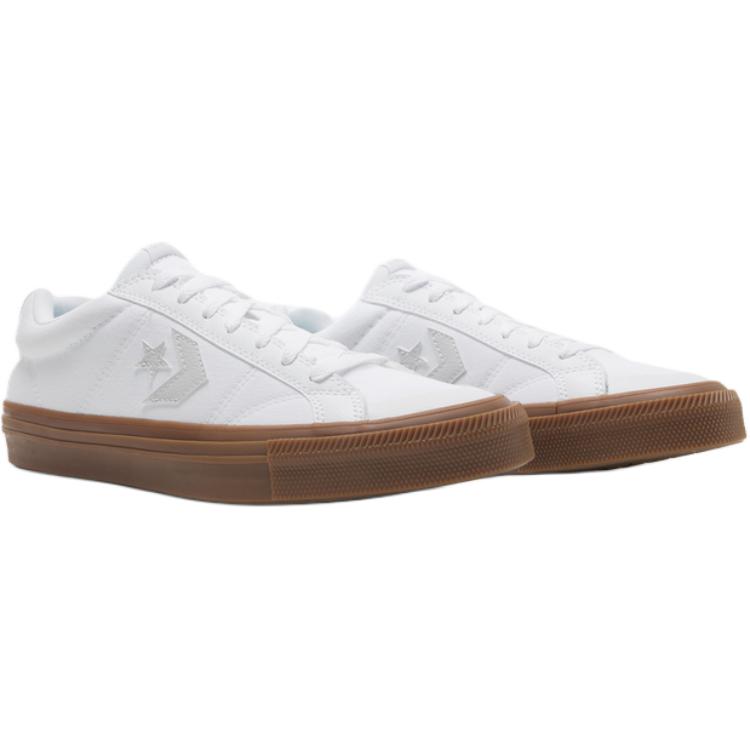 Converse Sport Casual Comfortable and Versatile Non-slip Durable Low-top Skate Shoes Unisex White
