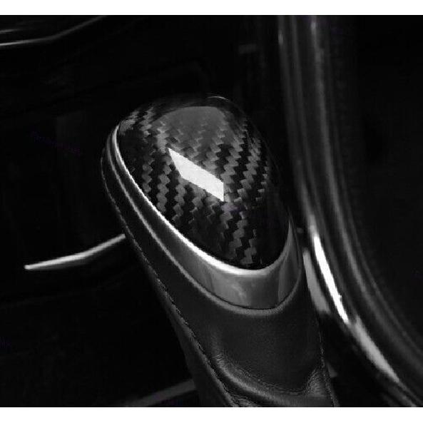 Dry Carbon Fiber Console Gear Shift Knob Trim For Cadillac SRX 2013-2015