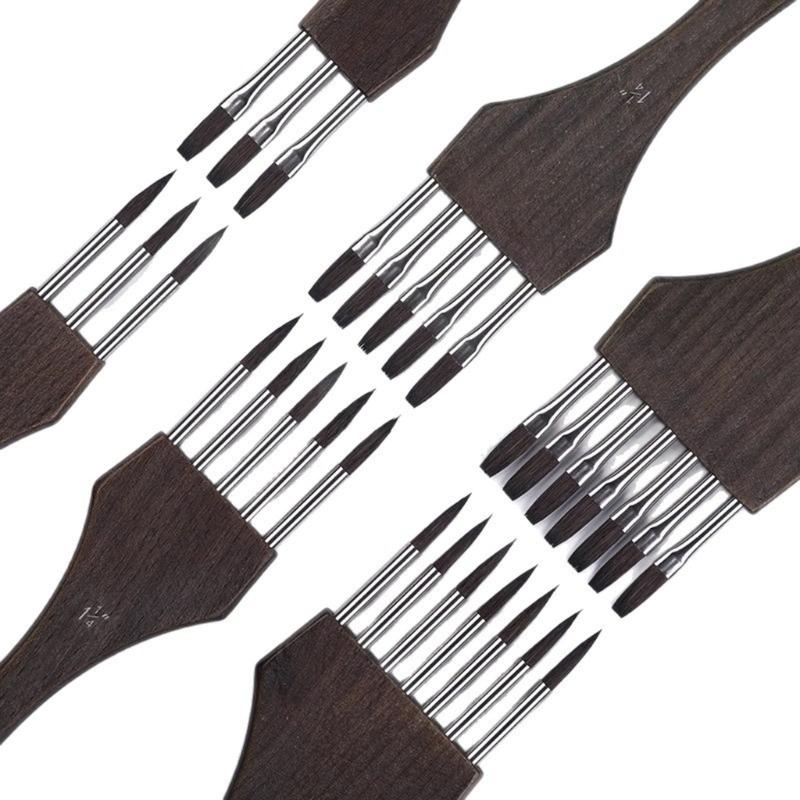 Multi Tooth Pattern Art Brush Creating Blend Texture Effects for Watercolor Acrylic Painting Projects and Techniques