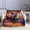 3D KOF game Cartoon blanket Warm Flannel blankets Soft and comfortable blanket Home Travel Blankets bed linings Birthday Gift