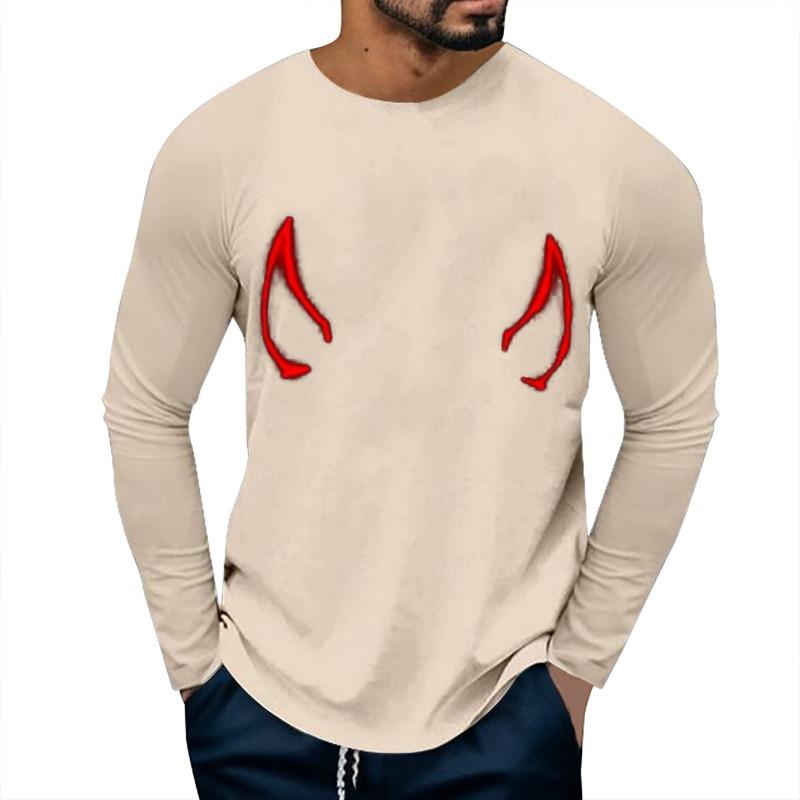 Halloween 3D Digital Printed Men's Casual Base Shirt PLUS SIZE T-Shirts (men’s)