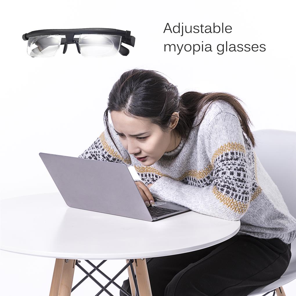 Myopia Correction Glasses Universal Adjustable Degree Length Nearsighted Glass Man Focus Elderly Eyewear for Computer Playing