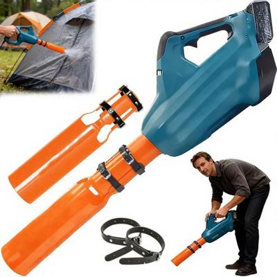 1/2Pcs Leaf Blower Air Booster with Strap Universal Leaf Blower Nozzle Attachment Faster Outdoor Yard Cleanup Lawn Care Leaf Blower Airflow Amplifier