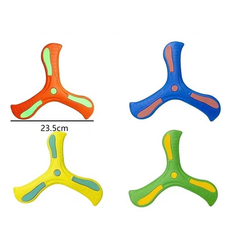 Kids Soft Boomerang Toy Three-Leaf Cross Outdoor Flying Disc Interactive Sports Game for Adults And Kids Decompression Gift