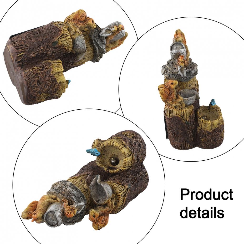 Cute Resin Squirrel Sculpture Designed to Bring Joy to Your Garden Atmosphere