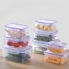 Kitchen Refrigerator, Rectangular, Thick Fresh-keeping Box, Microwave Heat-resistant, Lunch Box, Vegetable and Fruit Storage Box, Frozen Sealed Box