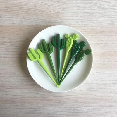 Fruit Fork Mini Cartoon Kids Snack Cake Dessert Food Fruit Pick Toothpick Bento Lunches Party Decor Kitchen Gadget