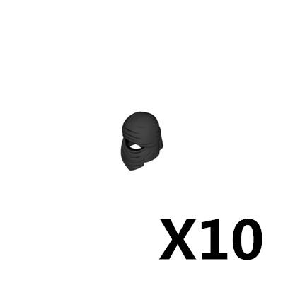 10PCS/LOT MOC Military Building Blocks Soldiers Figure Vest Helmet Belt Mask Earphone Bricks Army Accessories Toys J021