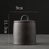 Vintage Stoneware Tea Pot with Lid Ceramic Sealed Food Storage Jar Pu'er Tea Pot Kitchen Nut Candy Storage Bottle Food Container