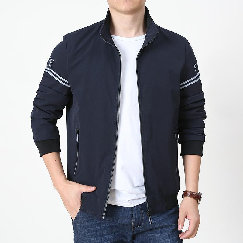 

Мужская повседневная спортивная куртка весна и осень новый модный мужской свободный топ корейская версия пальто 4XL