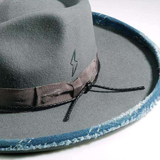 Neuer Wollfilzhut Herren Retro Britischer Jazzhut Feder Geschenk Hut