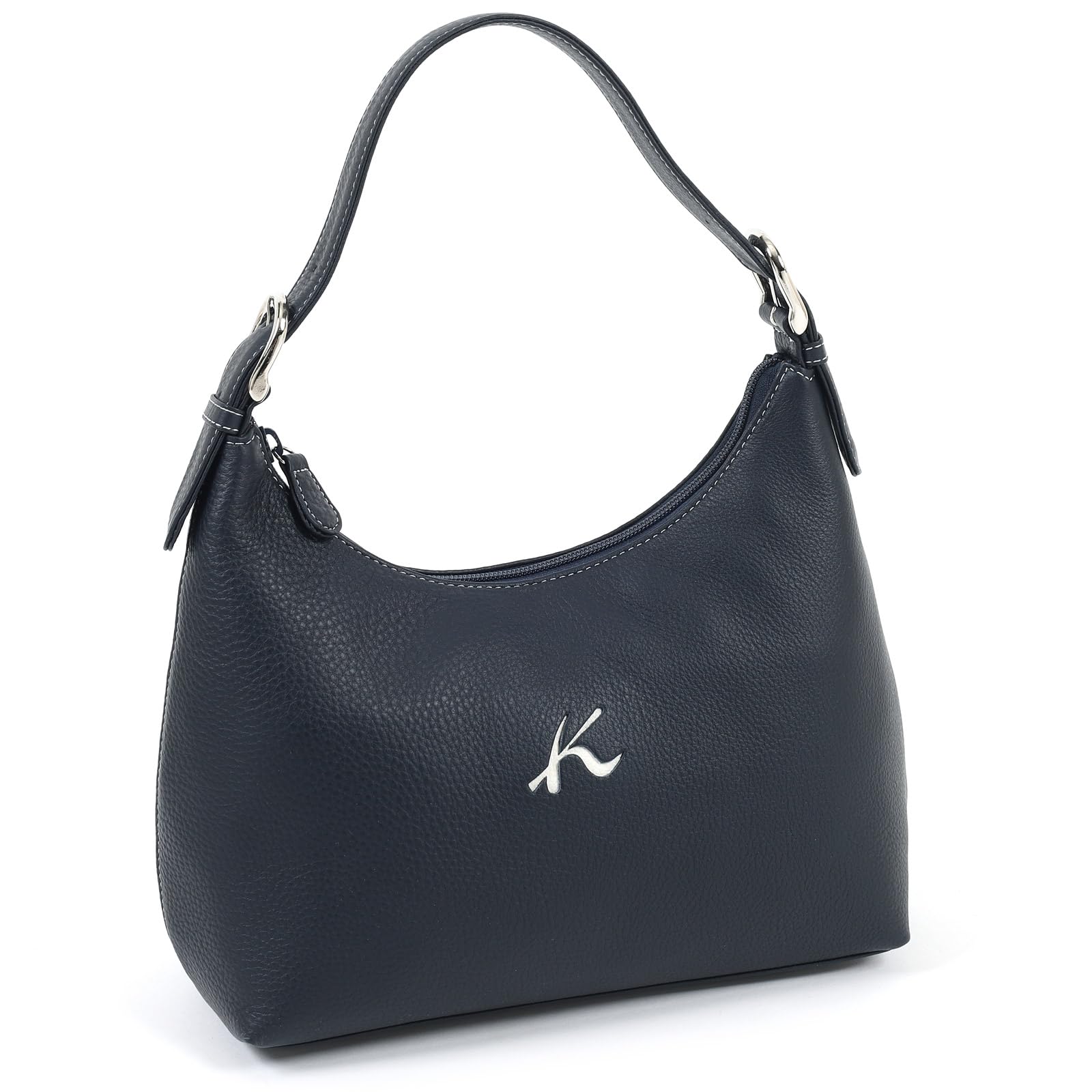 

Adjustable Handle Length Bag Dark Stitch 10901 [Kitamura] Semi-Shoulder Y-1378 Women s Blue/White [Navy]
